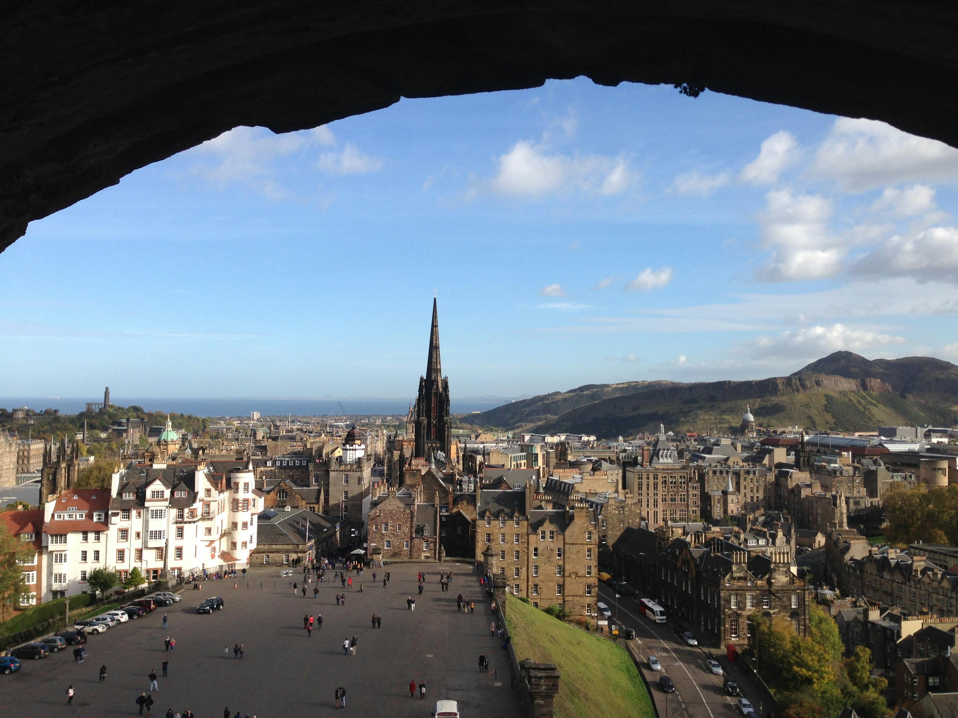 Edinburgh skyline at dusk